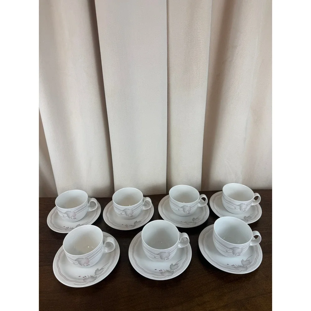 VTG Set SIX (6) IDG Williams Sonoma MCM Blue White Grande Cuisine Berry Bowls